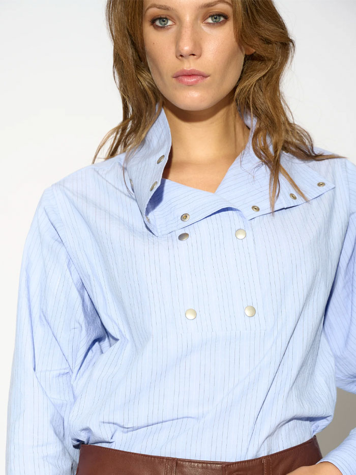Exit BCN — Badits — CAMISA GAVINA SNAPS AZUL — vista 4 de 5