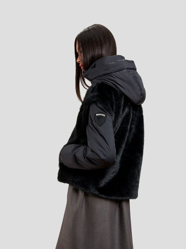 Exit BCN — BLAUER — CAZADORA EN ECOPIEL DESMONTABLE JUNIPER — vista 3 de 6
