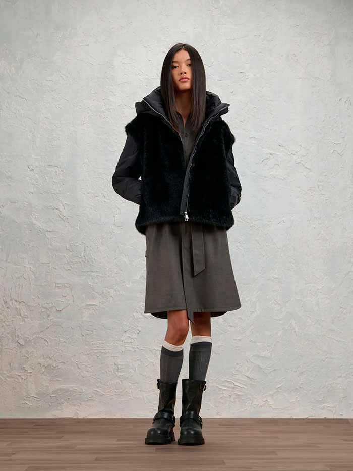 Exit BCN — BLAUER — CAZADORA EN ECOPIEL DESMONTABLE JUNIPER — vista 4 de 6