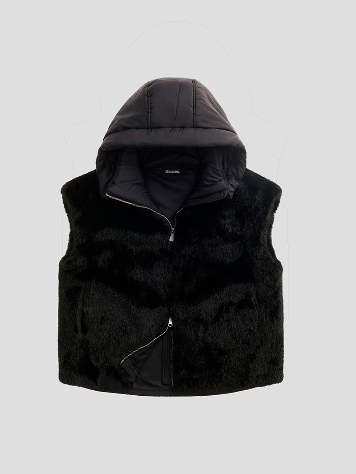 Exit BCN — BLAUER — CAZADORA EN ECOPIEL DESMONTABLE JUNIPER — vista 6 de 6